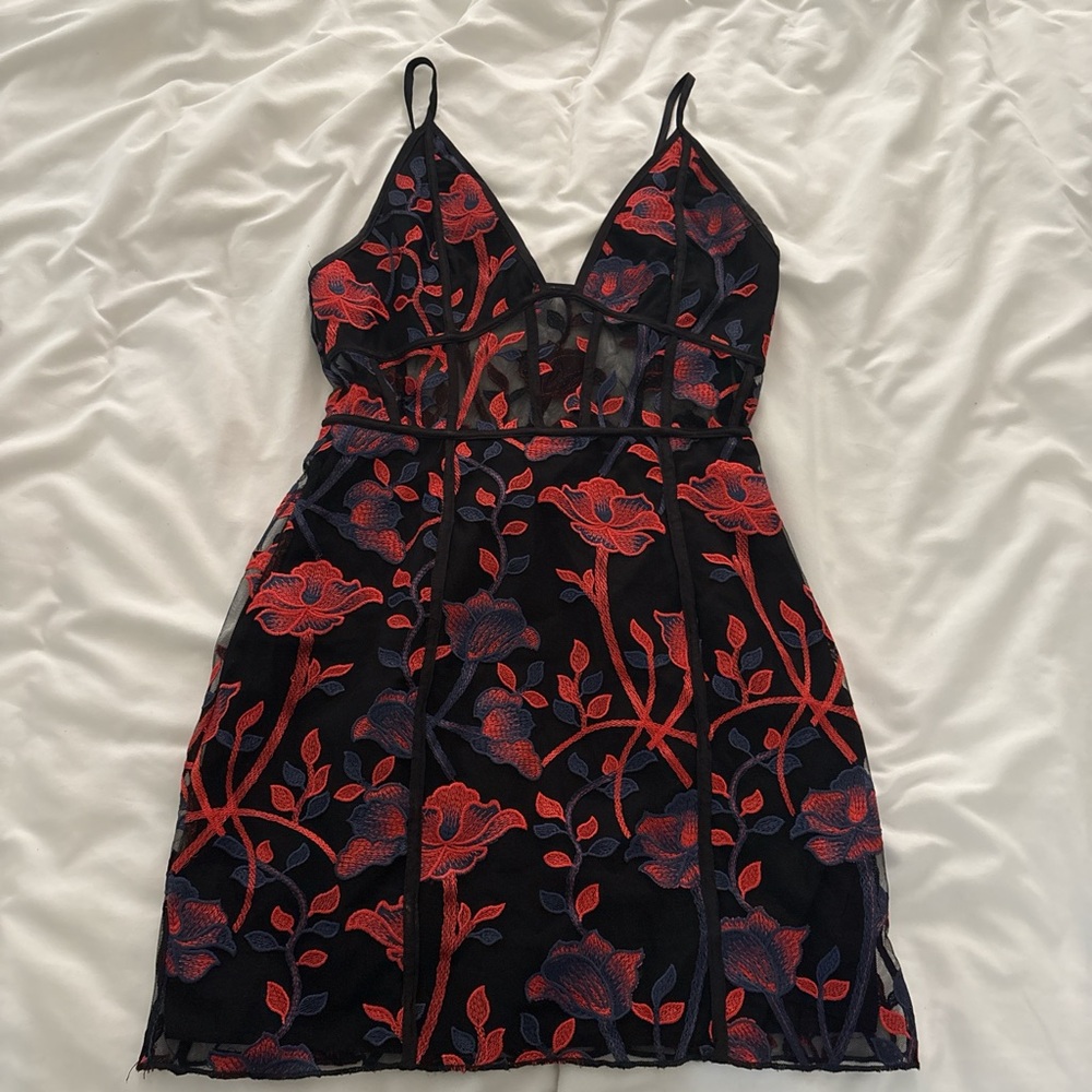 Mini floral dress